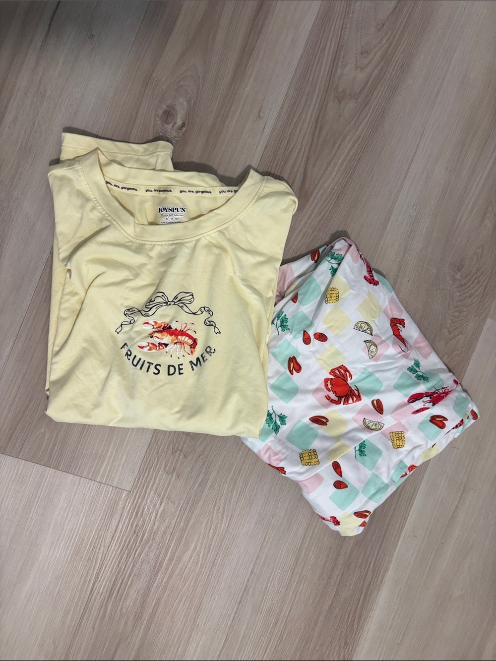 Joyspun fruits de mer pj set size XL